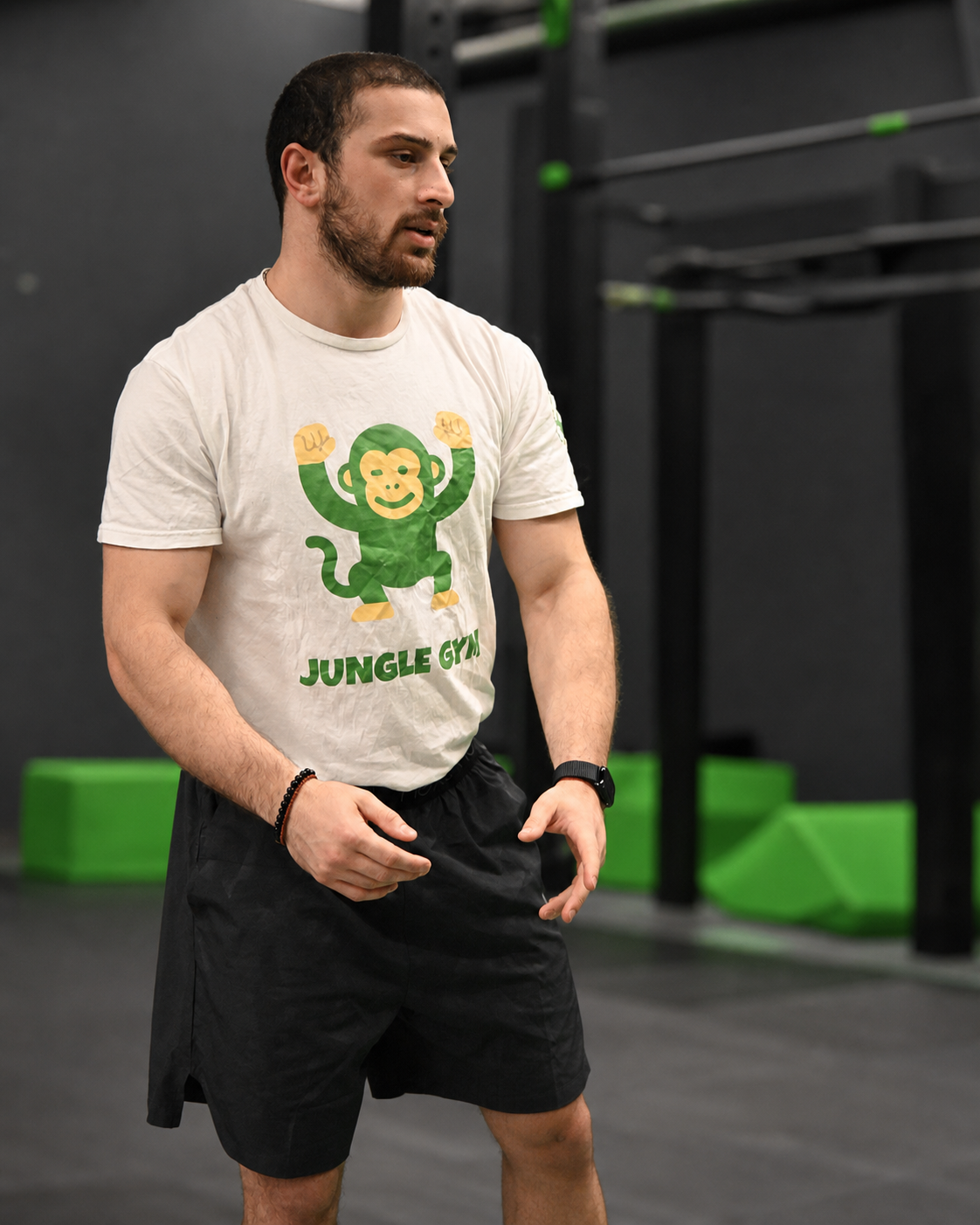 Portrait of Gymnasia Jungle Gym coach Jeko Tatishvili