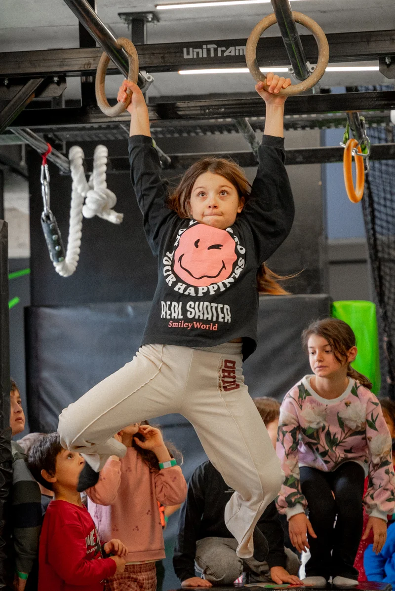 Kids gymnastics rings ceremony